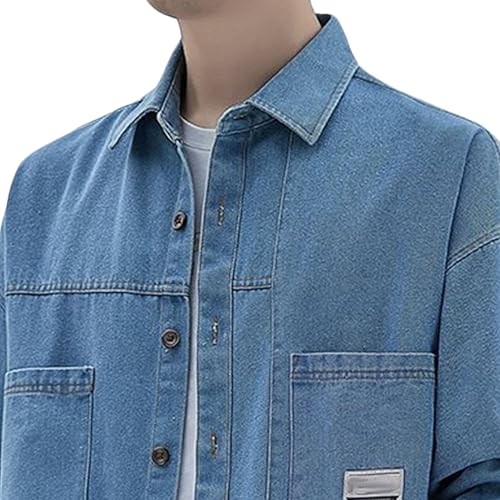 Chaqueta denim casual para hombre talla XX-Large miniatura 2