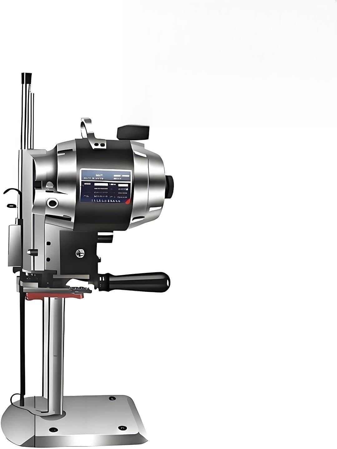 Cortadora De Tela Industrial Vertical De 1100 W/1200 W Con Cuchilla Recta, Grosor De Corte Máximo De 390 Mm, Afilado Automático Y Luz LED, Para Tela, Cuero, Papel, Caucho Y Alfombras(6"/110mmThick)