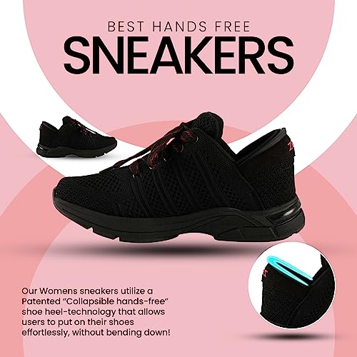 Image of ZEBA Hands Free Slip on Sneakers for Women - Step Up Your Comfort and Style with Perfect Walking Shoes and Fashion Sneakers
