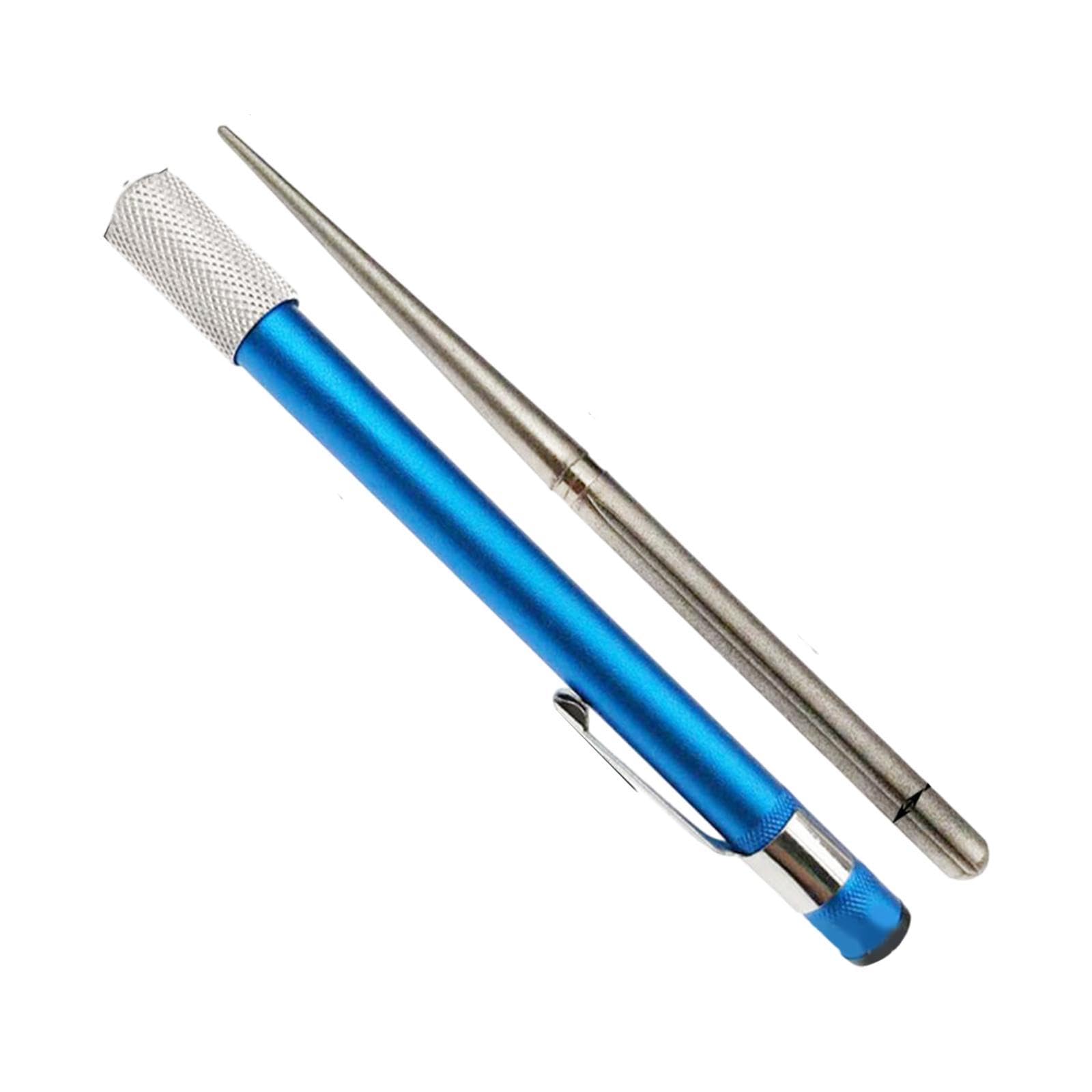 VELURA Diamond Sharpening Rod Supplies Portable for Fishing Hook Hiking Backpacking Blue and Double Head| Knives & Tools |Sporting Goods-image-8
