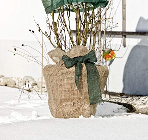 Windhager Jute-Sack 100 x 110 cm, Natur Wintervlies – Bild 6