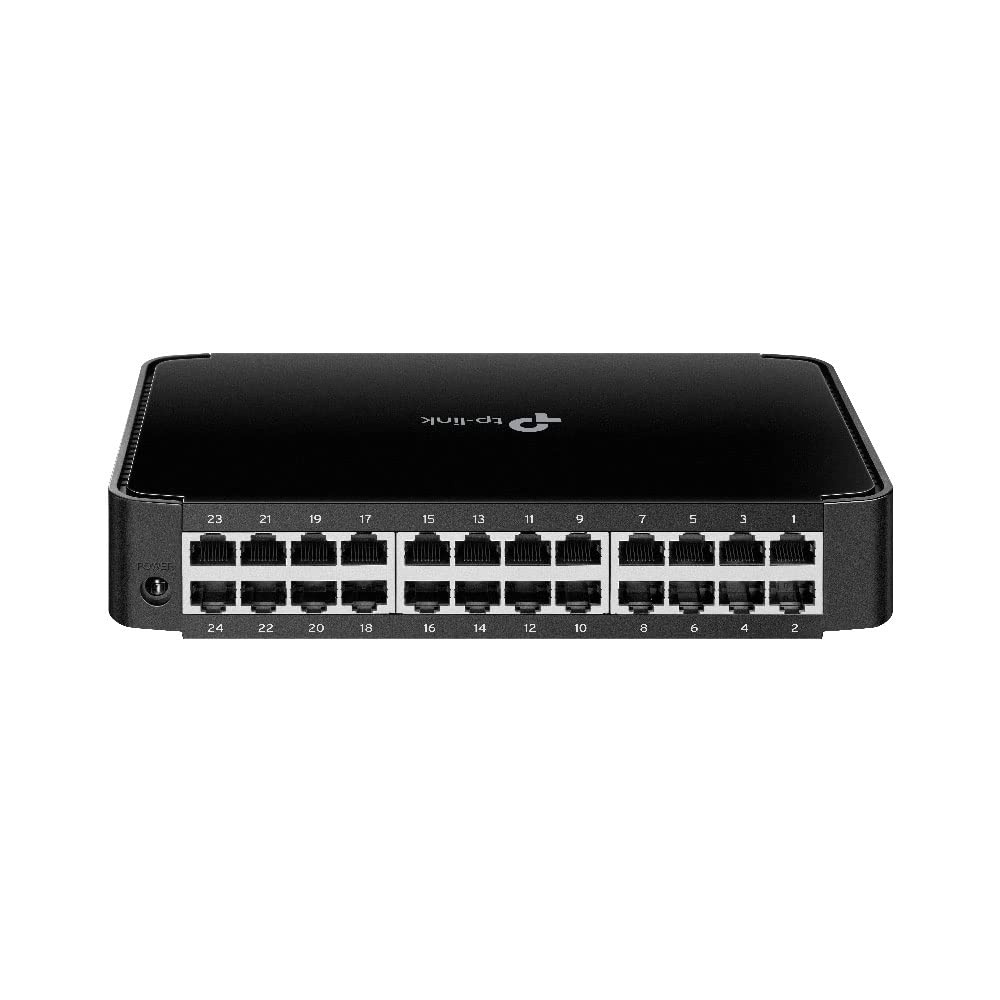 TP-Link TL-SF1024M Desktop Fast Ethernet Netzwek Switch (24x 10/100Mbit/s Ports, Kunststoffgehäuse, Plug&Play)