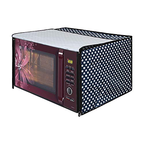 Image of DREAM KING Stylish Design & Printed Microwave Oven Cover Full Closure |waterproof & Dustproof Oven Cover Suitable for All Models - Multicolour SA47