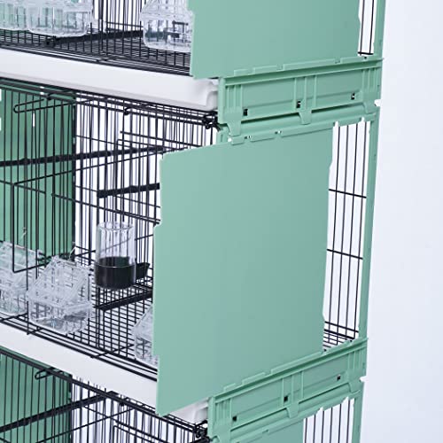 Aimayz 23-Inch Double Flight Stackable Sidebord Breeding Small Bird Cage With Removable Backbord Birdcages For Canaries Lovebirds Cockatiels Finches Budgies Small Parrots #TOP5