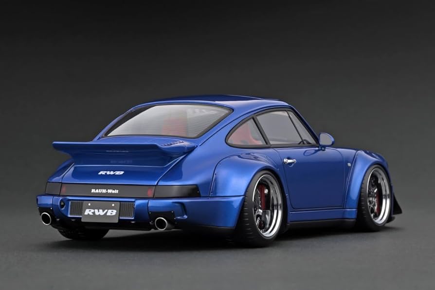 1／18ミニカー イグニッションモデル　ポルシェRWB964ライトブルー【新品】 Amazon | ignition model 1/18 RWB 964 Blue Metallic 完成品 IG3635