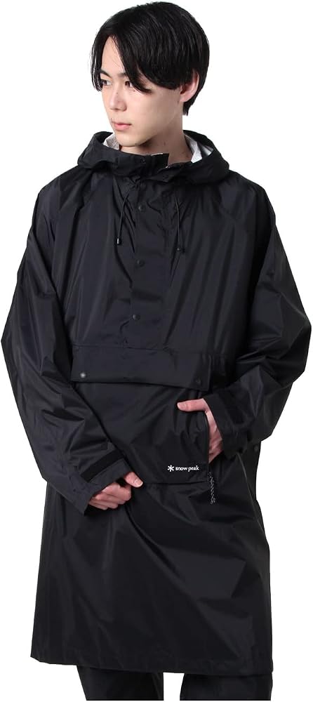 Amazon.co.jp: Snow Peak SPS-JK-21AU003BK Rainwear 2.5 Layer Rain