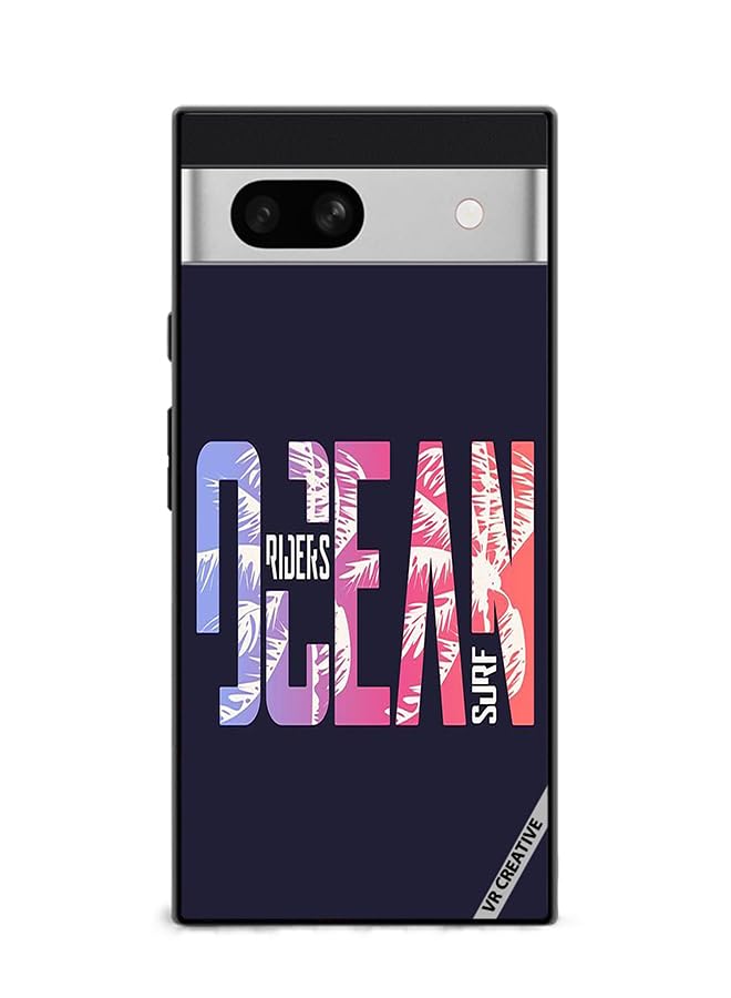 VR CreativeProtective Case Cover For Google Pixel 7a Ocean Design Multicolour