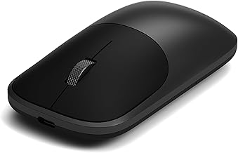 SATECHI Slim EX Wireless Mouse in Aluminium, Multi-Device Bluetooth and 2.4 GHz, Rechargeable USB-C, Silent Click, Compact and Elegant Design for Mac, Windows and Android – Space Black