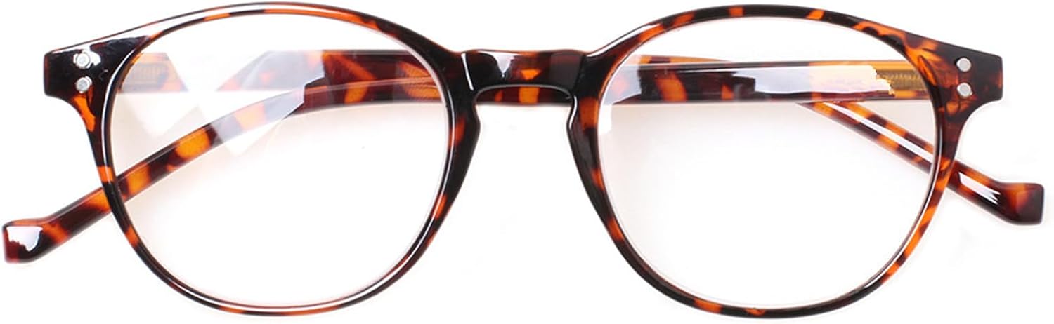 NORPERWIS 5 Pairs Reading Glasses - Standard Fit Spring Hinge Readers Glasses for Men and Women (5Tortoise, 2.5, x)