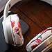 WC Extra Thick Replacement Earpads for Beats Solo 2 & 3 by Wicked Cushions - Ear Pads for Beats Solo 2 & 3 Wireless ON-Ear Headphones - Soft Leather, Luxury Memory Foam, Strong Adhesive | Floral White