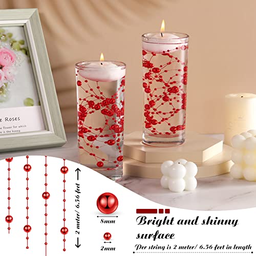 Cordes de perles pour bougies flottantes Hicarer de table - 3