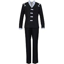 Anime Mens Costume Suit Cosplay Uniform Outfit 4PCS Coat Shirt Pants Halloween Set