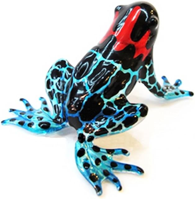 Lampwork COLLECTIBLE MINIATURE HAND BLOWN Art GLASS New Magic Frog FIGURINE