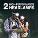 Energizer LED Headlamp PRO (2-Pack), IPX4 Water Resistant Headlamps, High-Performance Head Light for Outdoors, Camping, Running, Storm, Survival LED Light for Emergencies (Batteries Included)