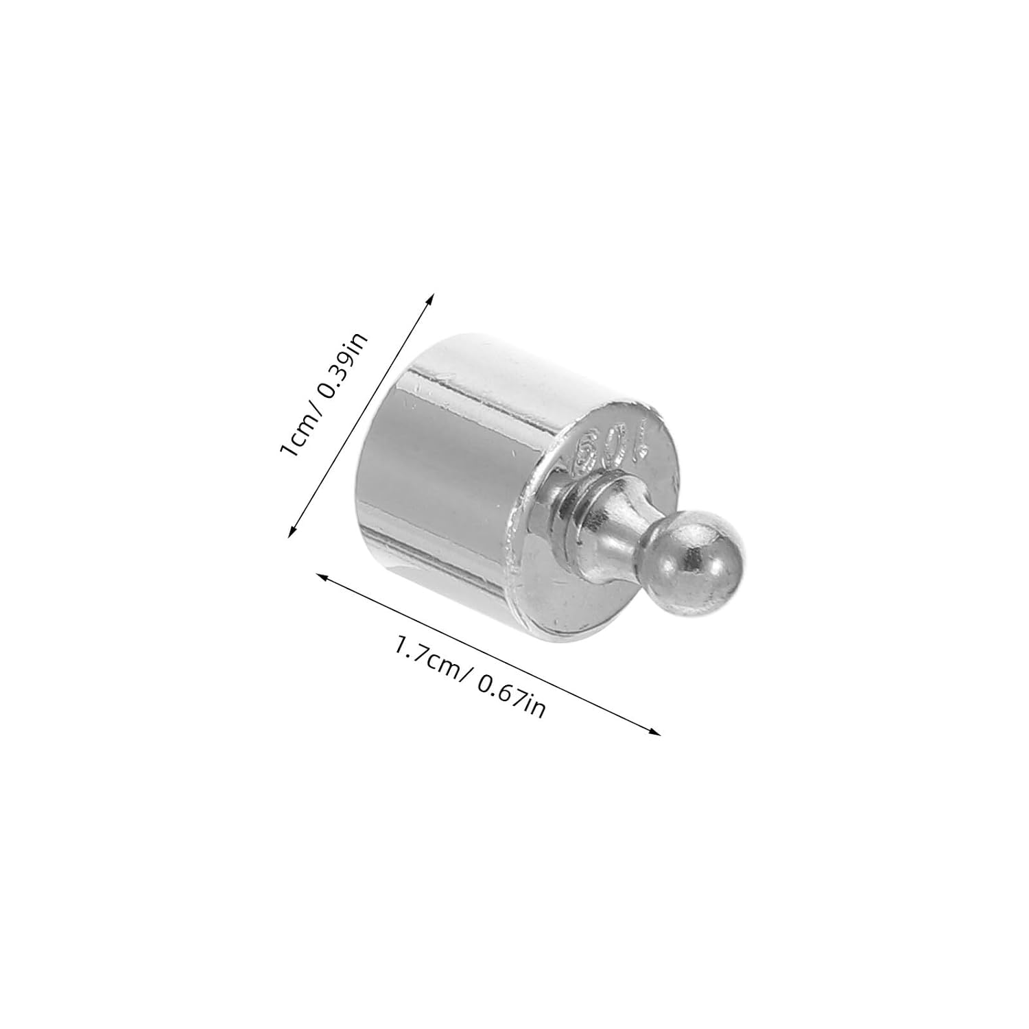 20pcs 10g Chrome Plated Calibration Weights Set for Electronic Balance Scales, High-Precision Metric Weight Kit for Laboratory, Jewelry, and Scale Calibration