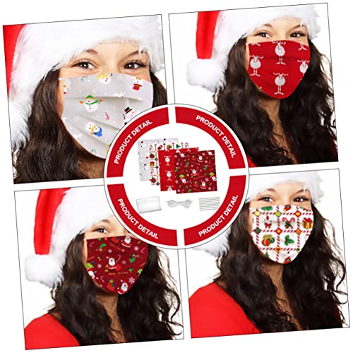 Besportble 1 Set Christmas Strips Art Patchwork Rope Bridges Supplies Cover Craft Face Making Materials With Covering Outfit Diy Mask Protective Crafts Cotton Handmade Cloth For Of Suit Self #TOP6