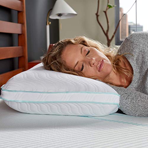 Tempur-Pedic Tempur-Cloud Prohi Pillow, Queen (Pack Of 1), White & Tempur-Ergo Neck Pillow Firm Support, Medium Profile, White #TOP2
