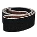 VSM 209166 Abrasive Belt, Coarse Grade, Cloth Backing, Silicon Carbide, 40 Grit, 3" Width, 132" Length, Black (Pack of 10)