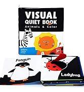 beiens Baby Stoffbücher Hohe Kontraste Schwarz-Weiß-Bücher Knisterbuch zum Anfassen und Fühlen Fr...