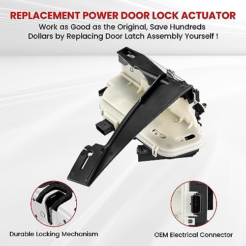 Image of SYERAL Power Door Lock Actuator w /Latch Assembly 937-652 Rear Left Driver Side Door Latch Compatible with Ford Escape 2008-2012, Compatible with Mercury Mariner 2008-2011