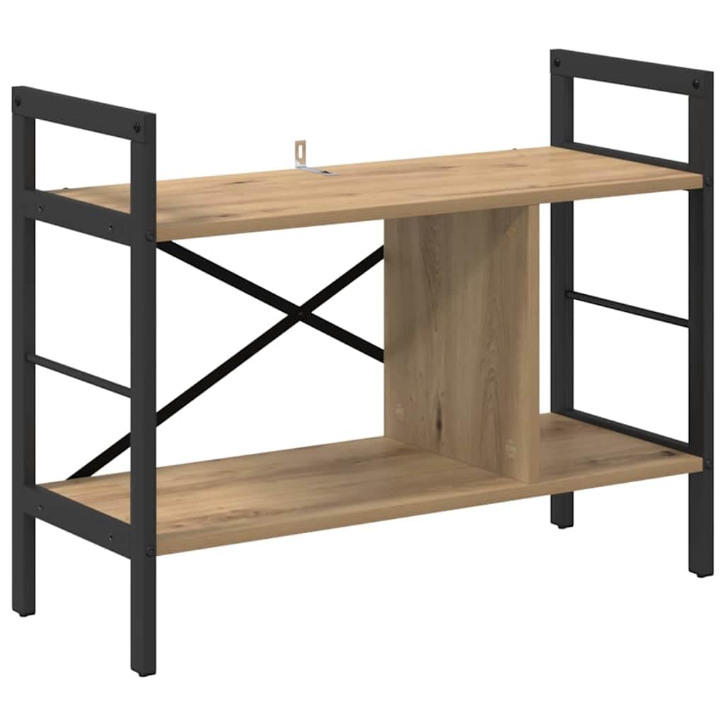 Libreria a 3 ripiani, 75 x 30 x 58,5 cm, legno di ingegneria