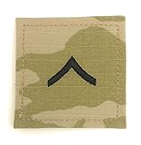 Insignia Depot US Army OCP Rank 2x2 with Hook Fastener - Private