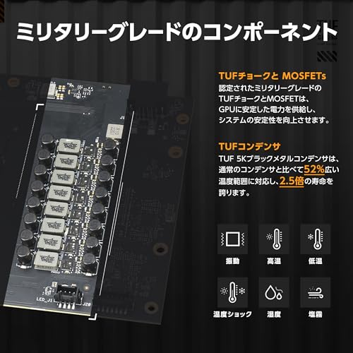undefined ASUS NVIDIA GeForce RTX 5070Ti ビデオカード 16GB GDDR7 PCI Express 5.0 / TUF-RTX5070TI-O16G-GAMING 国内正規代理店品 の商品画像 1