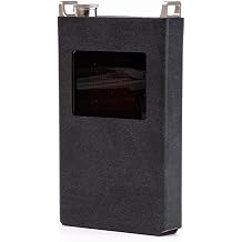 MITER Handcrafted PU Leather Case for iBasso PB6 Macaw Premium Italy PU Leather, Steel Frame, Made in Korea Black