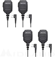 Vista 8 de Midland AVPH10 Micrófono de altavoz portátil/portátil con pulsar para hablar para radios GMRS (paquete de 6)