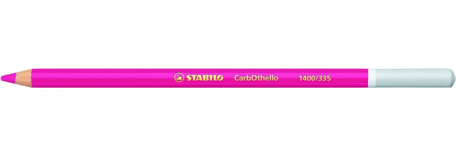 Chalk-Pastel Pencil - STABILO CarbOthello - Pack of 1 - Magenta