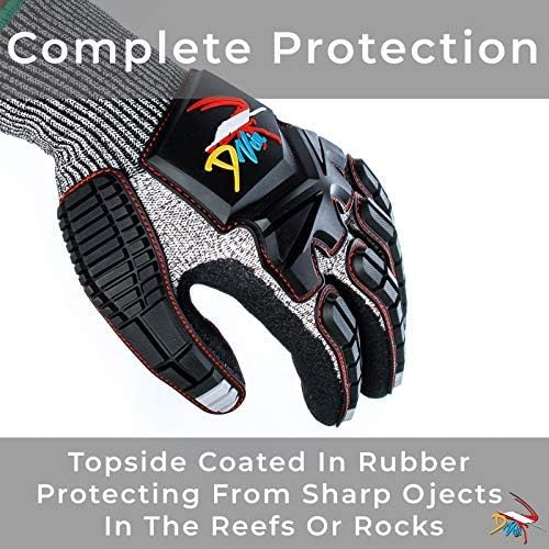 Miniatura 3 de Guantes de langosta para buceo Kevlar Pesca Submarina Guante de buceo Resistente a pinchazos