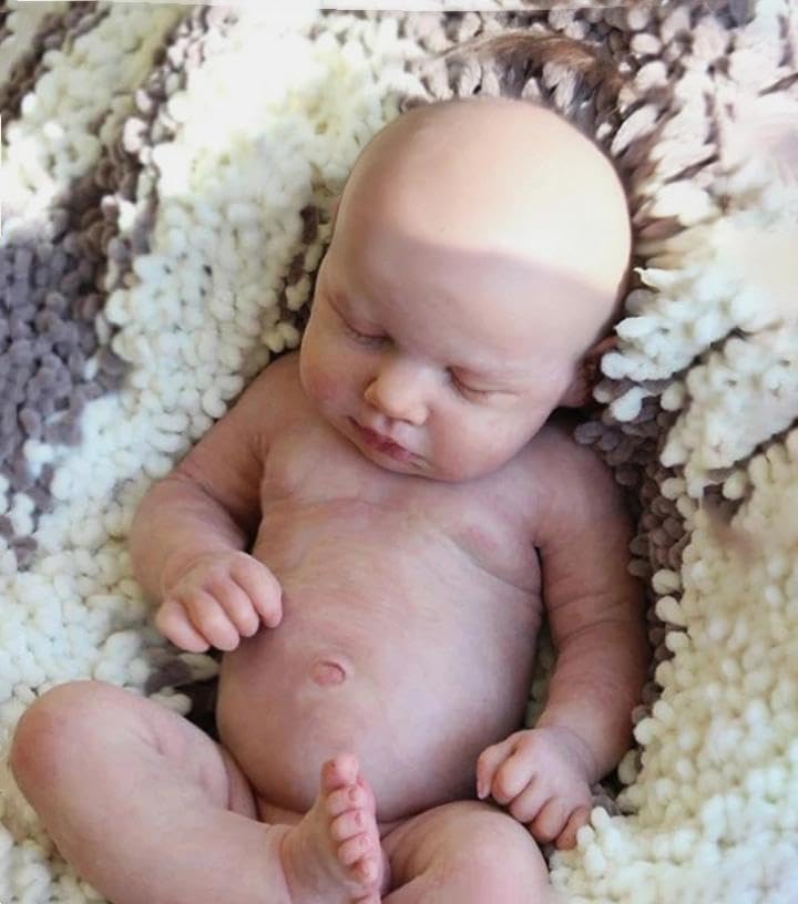 Zero pam Floppy Silicone Reborn Baby Dolls-12‘’ Reborn Dolls Silicone Full Body, Squishy Realistic Babys Doll, Resilient Real Lifelike Babys Doll For Girls