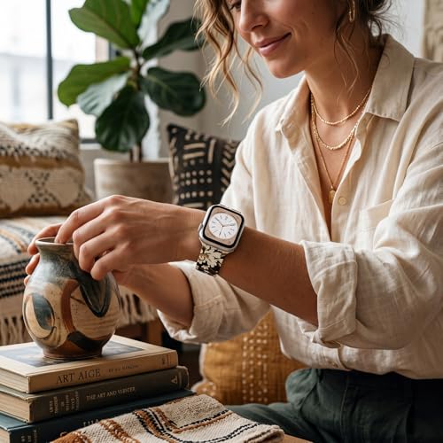 Image of Floral Band Compatible with Apple Watch Bands for Women 40mm 42mm 41mm 38mm 44mm 45mm 46mm 49mm, Cute Pattern Flower Soft Silicone Sport Strap for iWatch Series Ultra 11 10 SE 9 8 7 6 5 4 3 2
