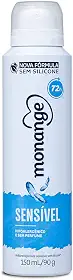 Monange Desodorante Aerossol Sem Perfume 90G