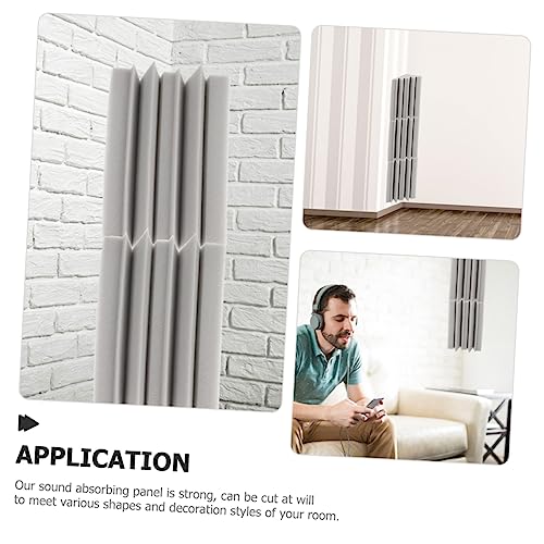 Yardwe 4pcs Paneles Absorbentes de Sonido de Baja Frecuencia Trampas de Graves para KTV Teatro Barra Espuma Aislante Acústico para Esquinas Tratamiento Acústico Efectivo miniatura 2
