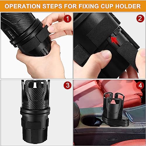 Portavasos Multifuncional Ajustable para Carro Negro miniatura 3