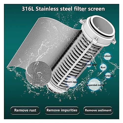 Filtre à eau pour sédiments à contre-courant avec maille inox durable - 6