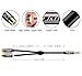 J&D RCA to 3.5mm Cable, 1/8 inch 3.5mm Auxiliary Male to 2RCA Female Stereo Audio Cord Gold Plated Aux Y Splitter for Smartphone, Tablet, MP3, Computer, Speaker, 6 Feet