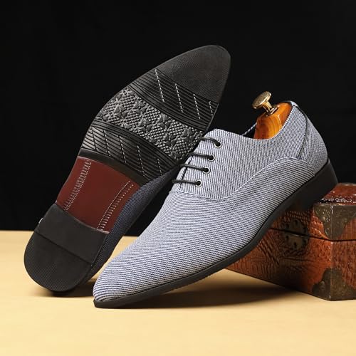 Image of Men's Fashion Casual Oxford Shoes Lace-up Formal Sneakers
