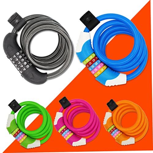 BCOATH 1Pc 5 Fechadura De Bicicleta Resistente Fechadura De Ferro Porta Deslizante Trava De Espiral