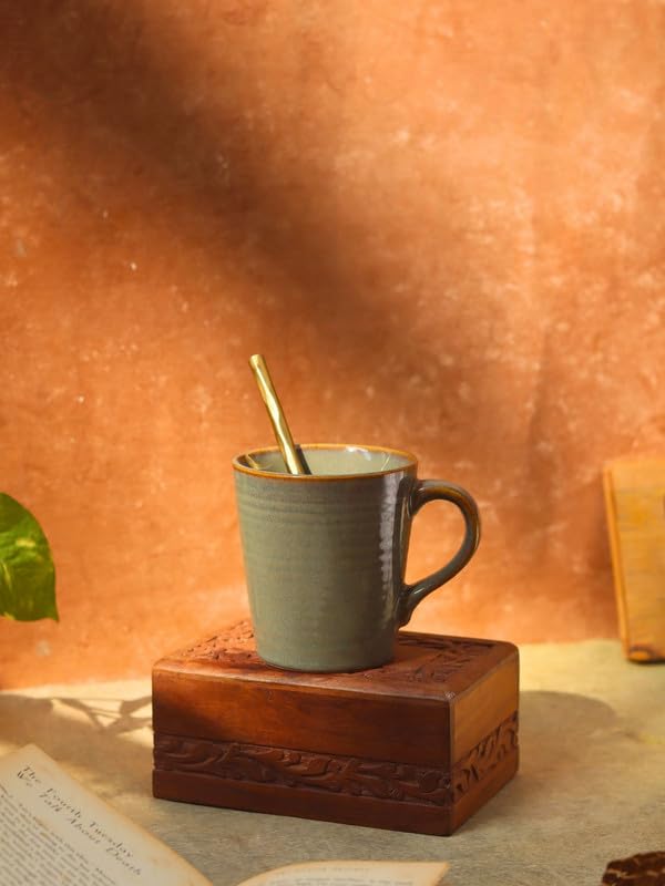 Image of WEAVING HOMES Coffee Mug (WEAVING HOMES Olive Coffee Mug)