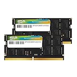 シリコンパワー DDR5 32GB キット (16GB x 2) 5600MHz (PC5-44800) CL46 1.1V SODIMM Non-ECCノートパソコン RAM コンピュータメモリ SP032GBSVU560F22