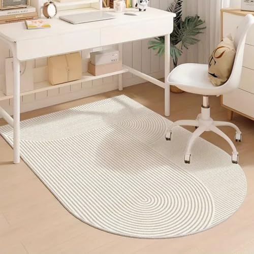 Alfombrilla antideslizante para silla de oficina para alfombras y suelos de madera dura, semicírculo, 90 x 150 cm, protector de escritorio duradero para sillas de juegos y ruedas, diseño moderno