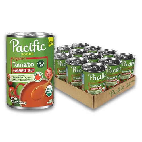 Image of Pacific Foods Organic Condensed Tomato Soup, 10.75 oz Can (12 Pack)