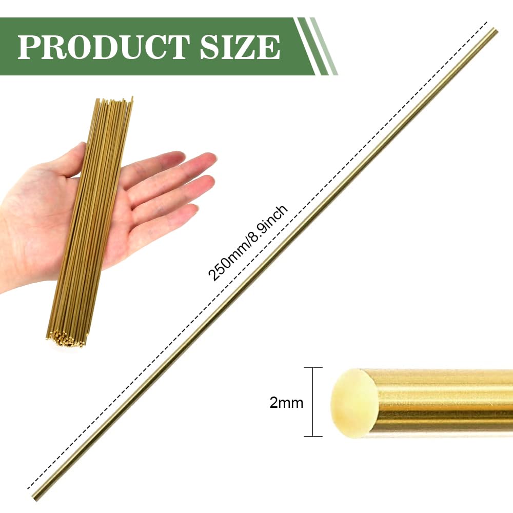 US Ottone Filo Brasatura Facile Fusione Saldatura Bacchette Basso - Foto 2