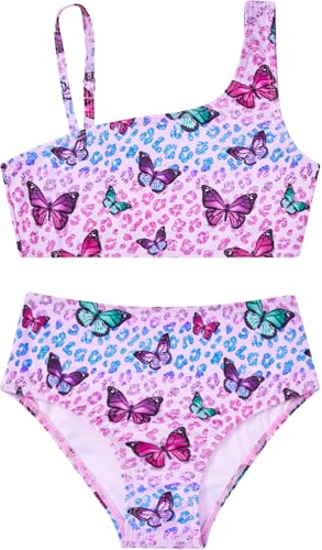 Image of RAISEVERN Girls Swimsuit 3 Piece Bathing Suits Cute Swimwear for 5-12 Years