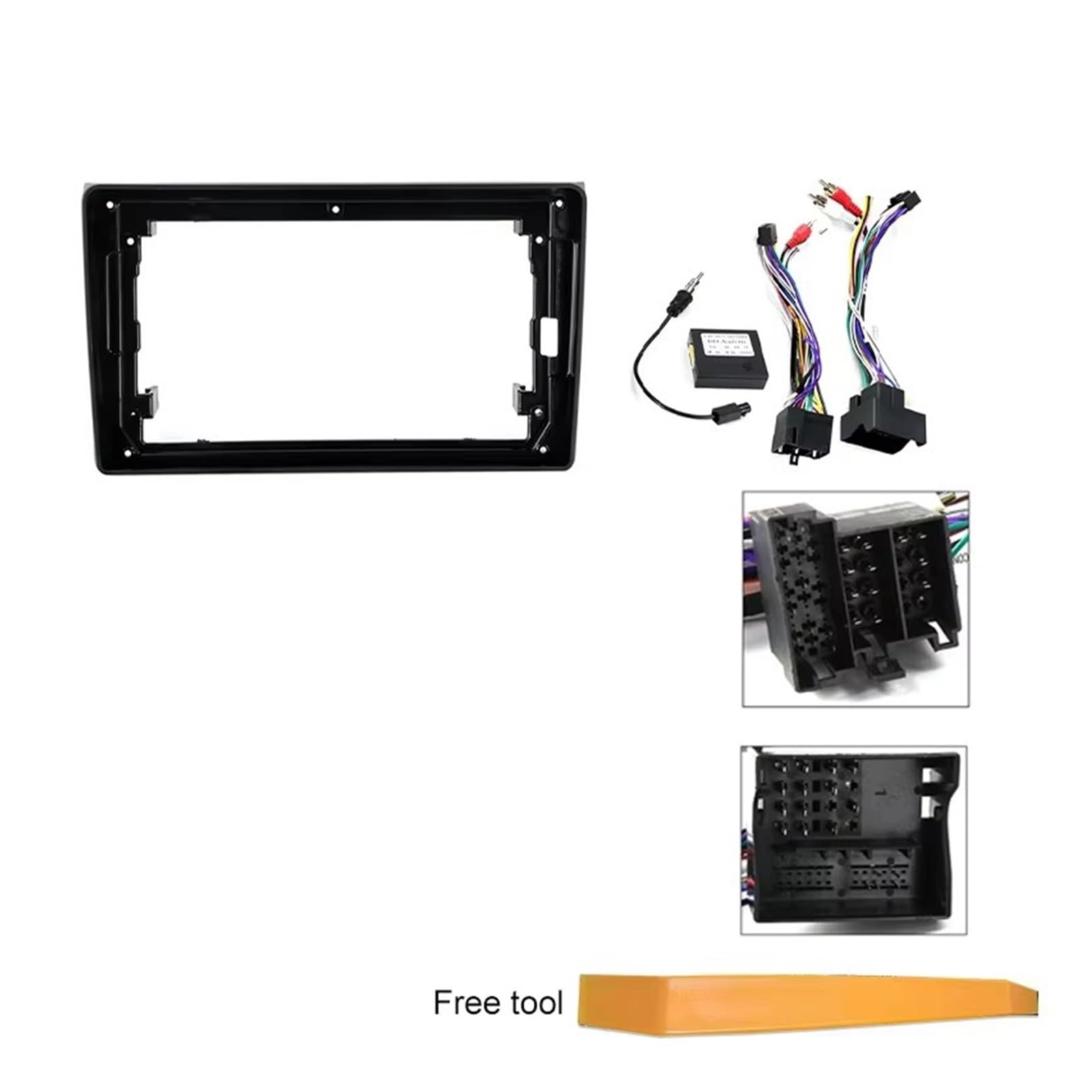 Estrutura painel rádio para A4 II 2 para B6 III 3 para B7 para S4 para RS4 9 Radio Fascia Panel Estéreo Canbus Decodificador Caja Audio DIN Android Marco