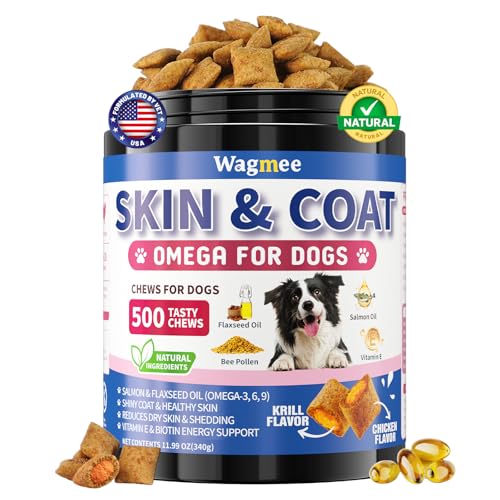 Omega 3 for Dogs - 500 Chicken Krill Chews