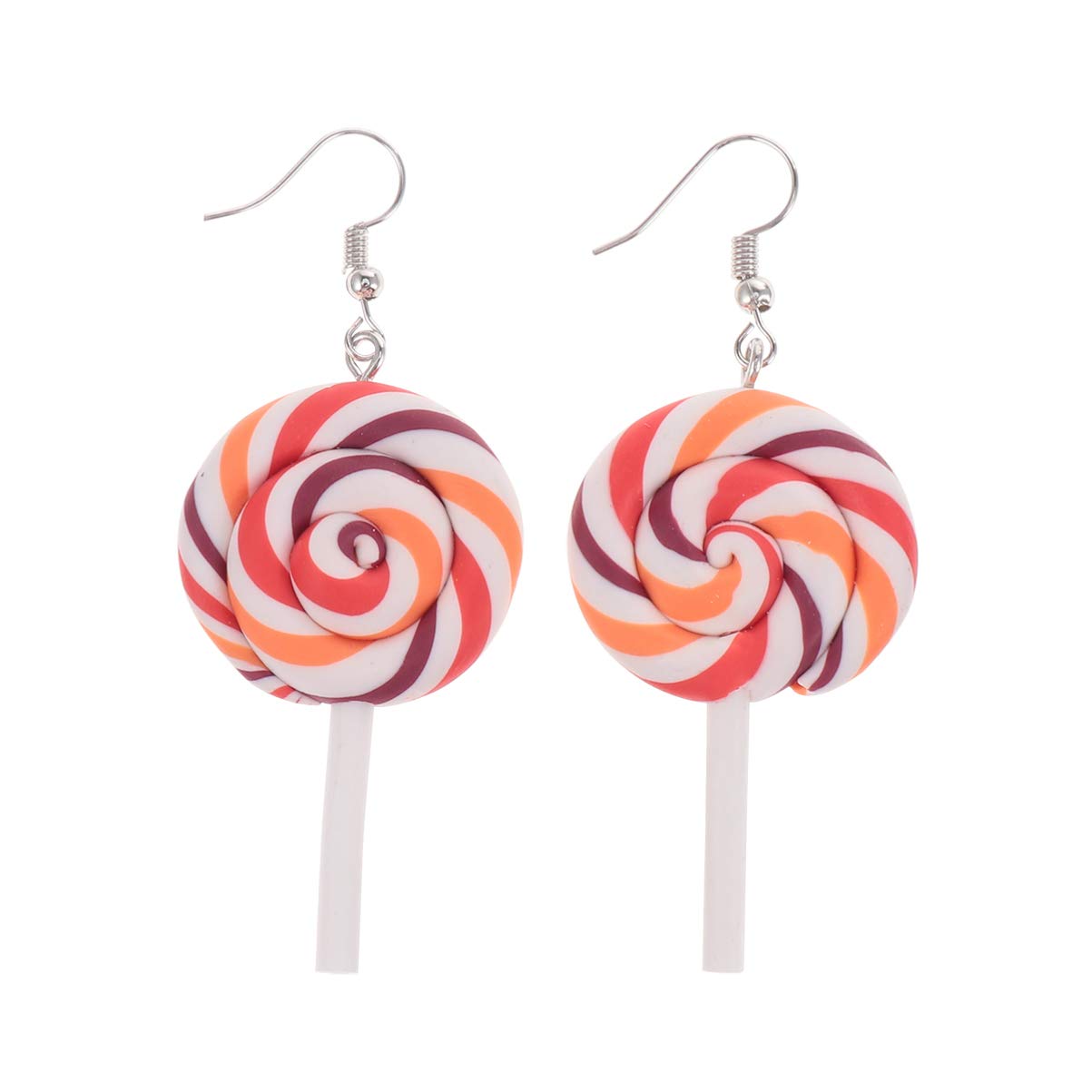 Aihua Orecchini di lecca-lecca di caramelle dolci in resina carina per le donne Divertenti mini orecchini di simulazione di cibo Regali di gioielli per ragazze Kigs  36