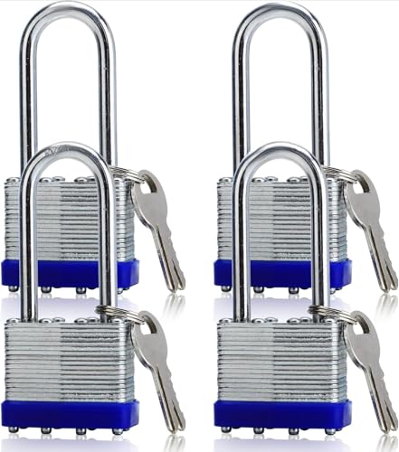 Zitixo ���ꌮ�t���싞��4�p�b�N ���Z�L�����e�B�싞�� ���O�ł̎g�p �S�V��Ή� �|�����|�����A�����A�t�F���X�A���[���b�J�[�A�w�Z�A�W���p �c�[���{�b�N�X�A���u�p�A���[���b�J�[ (50mm ���ڗ�,4 ����)